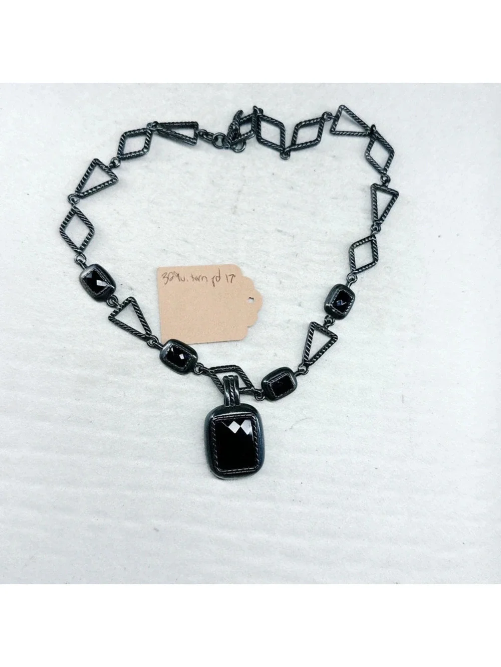 329u. Premiere Designs Gunmetal Necklace